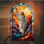 Radiant Mosaic Jesus Christ Acrylic Suncatcher - Image 7