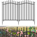 Garden Metal Fence 32" H x 22.5'L Decorative Dog Outdoor Yard Panels by Bilibompa