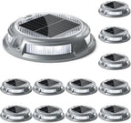 SIEDiNLAR Solar Driveway Lights Outdoor, 16 LEDs with 9 Modes RGB (12 Pack) by Siedinlar