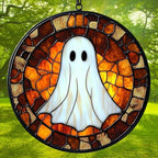 Cute Ghost Halloween Mosaic Acrylic Suncatcher - Image 3