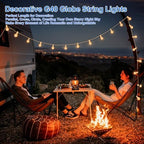 Bosceos Outdoor G40 LED Globe String Lights 25FT Shatterproof Waterproof - Image 6