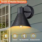 2 Pack Dusk to Dawn Outdoor Wall Sconces,Exterior Farmhouse Barn Light - Image 4