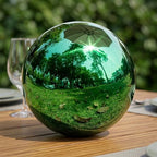 Zerodeko 2pcs Stainless Steel Gazing Balls Garden Mirror Globe Pond Sphere - Image 6