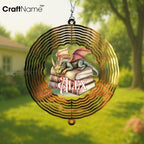 Personalized Dragon Wind Spinner 3D Stainless Steel, Dragon Garden Spinner Hanging Outdoor Decor, Wind Spinners Outdoor, Custom Gift for Grandmother, Mom, Wife - Image 3