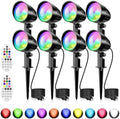 MEIKEE 15W RGBW LED Landscape Spotlights with Remote and 4.9FT Cord by MEIKEE