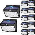 Solar Outdoor Lights, 12 Packs Solar Motion Sensor Security Lights with 3 Lighting Modes Solar Wall Lights Waterproof Solar Powered Lights for Garden Fence Yard by Peasur