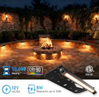 Teekuv 4 Pack 7 Inch LED Retaining Wall Lights, 5W, 2700K Soft White - Image 3