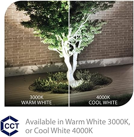 WAC Landscape Lighting, LED 120V Line Voltage Large Size Accent Light with Adjustable Beam Angle and Integral Brightness Control 3000K Warm White Built-in LED in Bronze - Image 3