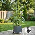 Tomato Planter Box with Trellis 56.7", Tomato Garden Bed with Planters Cage - Image 4