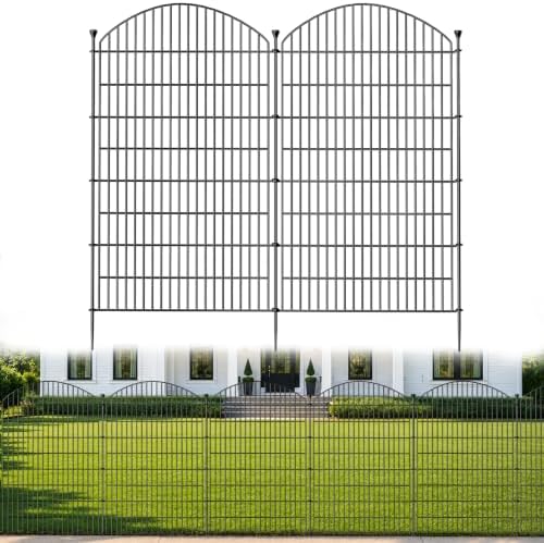 No Dig Garden Fence Panels, Dog Fence Outdoor for Yard, 12 Pack by Unknown