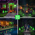 Toodour Solar Halloween Lights Outdoor, 4 Pack Solar Torch Light Waterproof - Image 5