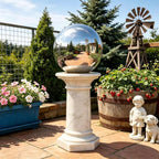 24 Inch Gazing Ball, Diameter Polished Reflective Smooth Garden Sphere - Image 7