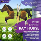 Premier Kites Petite Spinner Bay Horse – Whimsical Wind Spinner for Yard & Garden, Durable Weather-Resistant Fabric, Easy to Assemble, Outdoor Decor for Patios, Lawns, & Fairy Lovers - Image 2