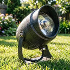 10W LED Beam Spotlight, Narrow Beam Spotlight, IP65 Waterproof Long Distance Wall Washer Spotlight, Outdoor Architectural Lawn LED Landscape Lamp(Warm White Light) by Unknown