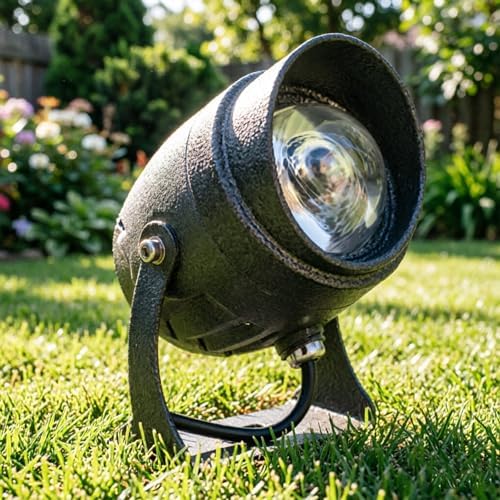 10W LED Beam Spotlight, Narrow Beam Spotlight, IP65 Waterproof Long Distance Wall Washer Spotlight, Outdoor Architectural Lawn LED Landscape Lamp(Warm White Light) by Unknown