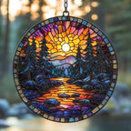 Mountain Range Acrylic Suncatcher by AVAGAN