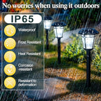 Tuanse 20 Pack Solar Pathway Lights Outdoor - Waterproof LED Bulk Solar Landscape Walkway Lights for Yard Garden Patio Lawn Decoration(White Light) - Image 4