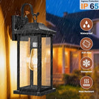 Dusk to Dawn Outdoor Lighting Wall Mounted 17 Inch Black - Image 4