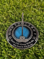 Tuezy Engraved Garden Sundial with Grow Old with Me Romantic Quote - Image 5
