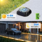 Quntis Solar Driveway Lights Outdoor Waterproof, Warm White 12 Pack - Image 3