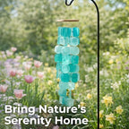 Turquoise Wind Chimes for Outside, Unique House Decor - Image 2