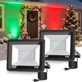 L LOHAS LED Red and Green Christmas Flood Light Outdoor 50W Dusk to Dawn by LLOHASLED