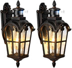 VIANIS 16.4" Motion Sensor Outdoor Lights, 2-Pack Vintage ORB, Aluminum by VIANISLIGHTING