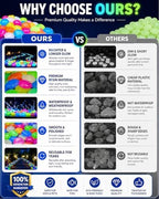 gifskiu Large Glow in the Dark Rocks Garden Stones Pebbles Indoor Outdoor Aquarium Decor, Mixed Color Luminous Glow Stones for DIY Landscaping Potted Plant Fish Tank Walkways Driveway(500PCS) - Image 5