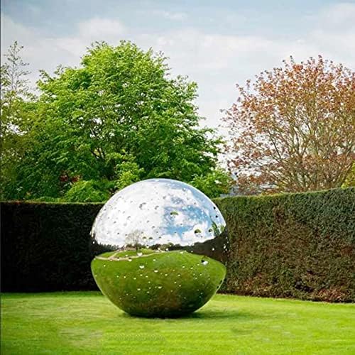 RT-OSXE Reflective Garden Gazing Balls, 10pcs 1.5mm Thick Stainless Steel Seamless Hollow Polished Sphere, Outdoor Indoor Christmas Mirror Reflection Garden Decoration Globe, 14 Sizes - Image 7