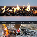 Onlyfire 10 lbs Fire Glass Diamonds 1 Inch, Reflective Fire Pit Glass Rocks - Image 5