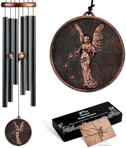 34" Angel Wind Chimes for Outside, Gifts for Women Mom Grandma by Gabzart