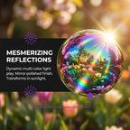 Lulu Decor, Rainbow Stainless Steel Gazing Mirror Ball Size 14, Smooth Reflective Shiny Garden Decoration Globe - Image 5