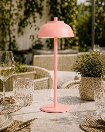 Pink Cordless Table Lamps, Rechargeable LED Touch Lamp, 2 Pack - Image 2