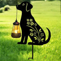 Afirst Solar Garden Stake, Dog Silhouette Light & Lantern for Outdoor Decor by Afirst