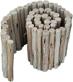 FOREVER BAMBOO Natural Eucalyptus Wood Solid Log for Garden Border Edging Landscaping Borders Lawn 72 in L x 12 in H x 1.25 in D - Image 2