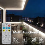 Outdoor Solar Strip Lights 66Ft 640 LED Dimmable Strip Lights with Remote - Image 2
