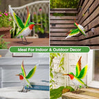 Goodeco Hummingbird Statue Garden Decor - Handmade Metal Outdoor Figurine - Image 6