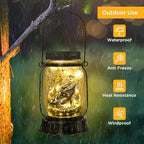 kyoryuger Bearded Dragon Gifts for Women/Men Bearded Dragon Solar Lanterns Mom Birthday Animal Lovers Lantern Animal Memorial Lights Solar Garden Decoration for Yard, Patio,Backyard,Porch Torches - Image 4