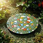 Garden Green Decoration Mosaic Anti Slip Stepping Stones 12“ - Image 2