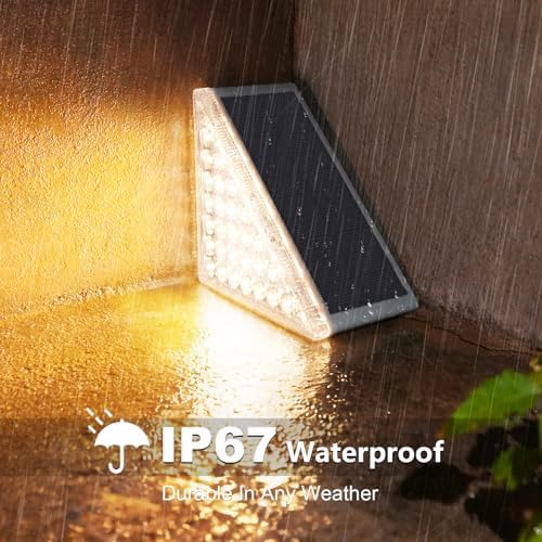VOLISUN Solar Step Lights for Outside 12 Pack, Solar Stair Lights Outdoor - Image 4