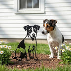 Dog Metal Garden Stake - Weatherproof Dog Silhouette Yard Art, Decorative Outdoor Sign for Lawn & Patio, Heartfelt Gift for Soft Jack Russell Terrier Metal Silhoutte Lovers - Image 3