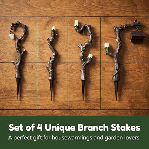 Lulu Decor, 100% Cast Iron Fairy Lamps Garden Decor Fairy Garden Accessories (Set of 4) - Image 6
