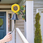 Sungmor Heavy Duty Cast Iron Sunflower Hand Bell - Image 2