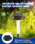 ALEPOD Solar Pathway Lights Outdoor 8 Pack, 7 Lighting Modes Solar Lights Outdoor Waterproof IP68, Landscape Lighting for Yard Pathway Backyard Lawn - Image 4