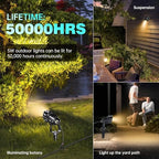 Low Voltage Landscape Lights Outdoor LED Landscape Lighting with Connectors 5W 500LM Focusing Lens Spotlights,24V AC/DC 3000K Warm White Waterproof IP65 Pathway Garden Yard Lights 6PACK - Image 6