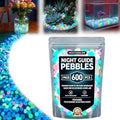Colorful Glow-in-The-Dark Garden Stones, 2026 New Stepping Stone Kit, Night Guide Pebbles, Luminous Glow Stones for Outdoor, Glow Rocks for Landscaping (Colorful,600 Pcs) by Unknown