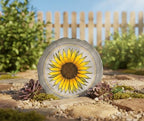 Magnolia Garden 10-Inch Vibrant Sunflower Decorative Stepping Stone – Yellow Floral Resin Garden Walkway Tile – Modern Farmhouse Outdoor Accent – Cheerful Summer Yard Decoration & Housewarming Gift - Image 2