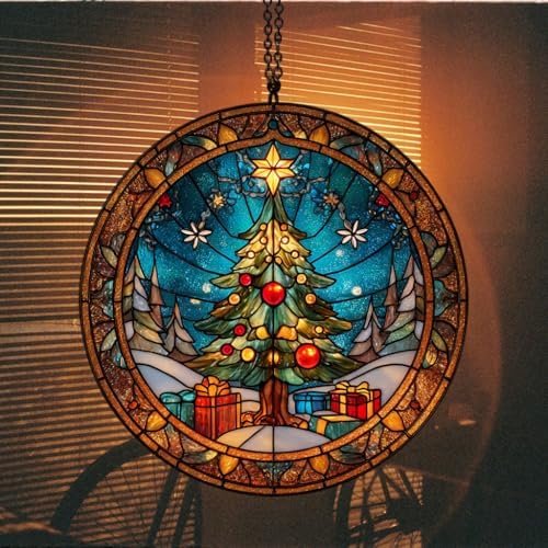 Christmas Tree Presents Acrylic Suncatcher - Image 7