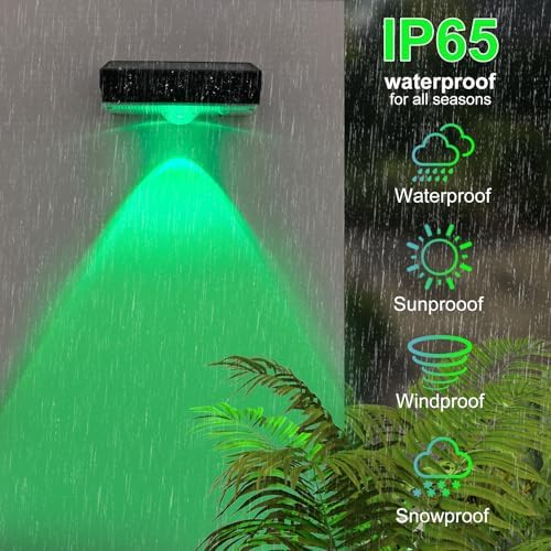ZCXLIGHT Solar Fence Lights,Fence Lights Solar Powered Waterproof IP65 Multicolor Led 12 Fixed Colors ＆RGB Color Changing for Pool, Deck, Patio, Porch, Stairs, Holiday-12pack - Image 5