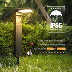 JOFIOS Solar Pathway Lights 4 Pack with Warm White and Cool White Mode, Modern Solar Path Lights Outdoor Waterproof, Perfect Solar Lights for Backyard, Lawn, Driveway, Walkway, Garden Decorative. - Image 5